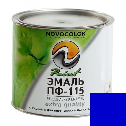 Эмаль ПФ-115 синяя (1.9кг) Novocolor LKM81739