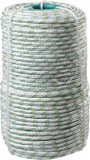 Фал плетёный капроновый СИБИН 16-прядный с капроновым сердечником, диаметр 8 мм, бухта 100 м, 1000 кгс
