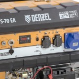 Генератор бензиновый PS 70 EA, 7,0 кВт 230В 25л электростартер Denzel