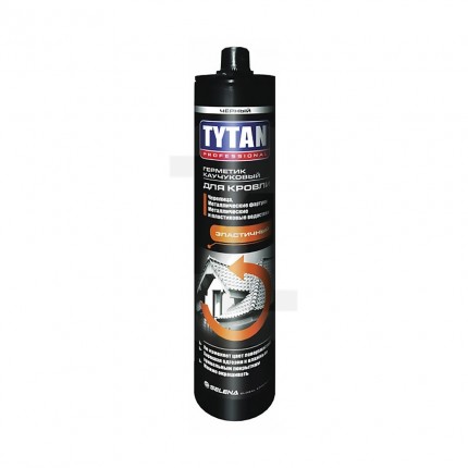 Герметик каучуковый для кровли Tytan Professional черный 310 мл 99963