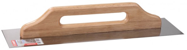 Гладилка ЗУБР Швейцарская нержавеющая с деревянной ручкой, 130х480мм