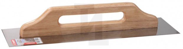 Гладилка ЗУБР Швейцарская нержавеющая с деревянной ручкой, 130х480мм 807