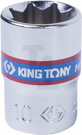 Головка торцевая восьмигранная 1/4", 10 мм, King Tony 231010M