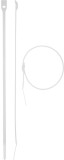 Кабельные стяжки белые КОБРА, с плоским замком, 3.6 х 370 мм, 50 шт, нейлоновые, ЗУБР Профессионал