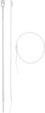 Кабельные стяжки белые КОБРА, с плоским замком, 4.6 х 255 мм, 25 шт, нейлоновые, ЗУБР Профессионал