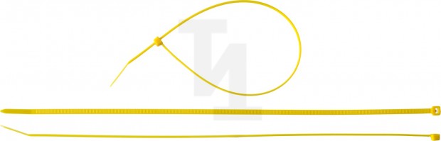 Кабельные стяжки желтые КС-Ж1, 3.6 x 300 мм, 100 шт, нейлоновые, ЗУБР Профессионал 309050-36-300