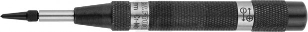 Кернер KRAFTOOL "PRO" автоматический,высокоточный,сменные наконечники из Cr-Mo,твердость 59HRC,длина 125мм,2мм 21425-12