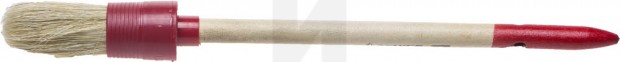 Кисть круглая STAYER "MASTER", светлая натуральная щетина, пластмассовый корпус, деревянная ручка, №2 x 20мм 0141-20