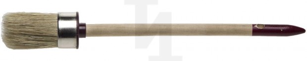 Кисть круглая "УНИВЕРСАЛ-МАСТЕР" №6 светлая щетина, деревянная ручка, 30мм ЗУБР 01501-30