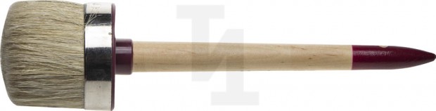 Кисть круглая ЗУБР "УНИВЕРСАЛ - МАСТЕР", светлая щетина, деревянная ручка, №22, 70мм 01501-70