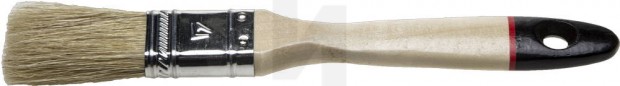 Кисть плоская STAYER "UNIVERSAL-EURO", светлая натуральная щетина, деревянная ручка, 25мм 0102-025