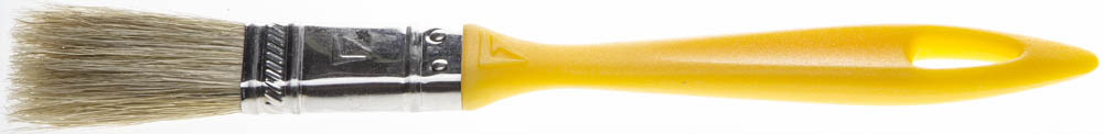 Кисть плоская STAYER "UNIVERSAL-MASTER", светлая натуральная щетина, пластмассовая ручка, 20мм
