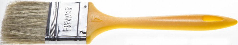 Кисть плоская STAYER "UNIVERSAL-MASTER", светлая натуральная щетина, пластмассовая ручка, 75мм