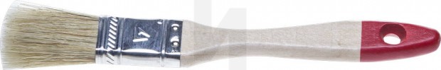 Кисть плоская STAYER "UNIVERSAL-STANDARD", светлая натуральная щетина, деревянная ручка, 20мм 0101-020