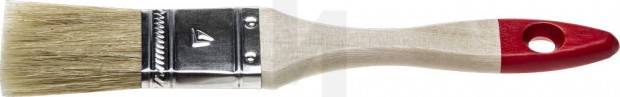 Кисть плоская STAYER "UNIVERSAL-STANDARD", светлая натуральная щетина, деревянная ручка, 25мм 0101-025