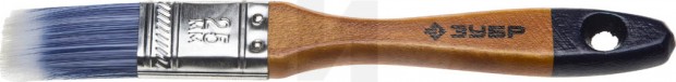 Кисть плоская ЗУБР "АКВА-МАСТЕР", искусственная щетина, деревянная ручка, 25мм 4-01007-025