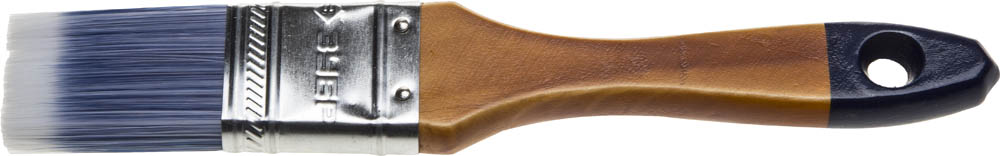 Кисть плоская ЗУБР "АКВА-МАСТЕР", искусственная щетина, деревянная ручка, 38мм