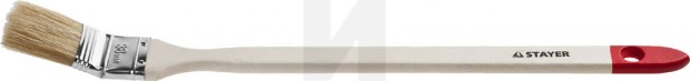 Кисть STAYER "MASTER" "Универсал" радиаторная для всех видов ЛКМ, светлая натурал щетина, деревянная ручка, 1,5"/38мм 0112-38_z01