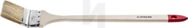 Кисть STAYER "MASTER" "Универсал" радиаторная для всех видов ЛКМ, светлая натуральная щетина, деревянная ручка, 3"/75мм 0112-75_z01