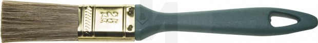 Кисть ЗУБР "КП-14" плоская, смешанная щетина, пластмассовая рукоятка, 25мм 4-01014-025