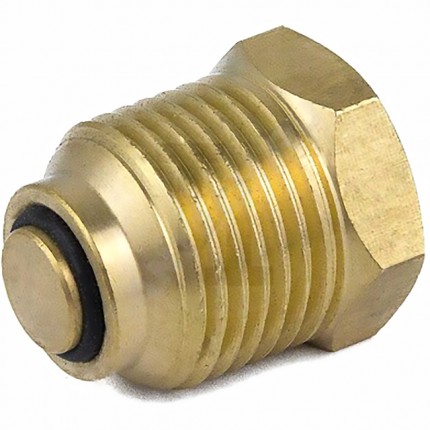 Клапан отсечной латунь 5009 для манометра/термоманометра 1/4"х1/2" ВР/НР Aquasfera 5009-01