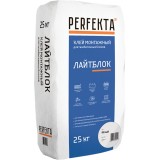 Клей монтажный Perfekta Лайтблок белый 25 кг