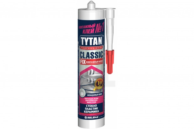Клей монтажный Tytan Classic Fix жидкие гвозди прозрачный 310 мл 62949