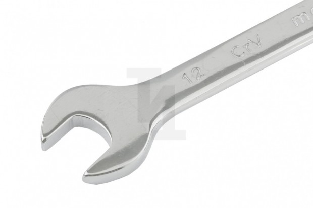 Ключ комбинированный, 12 мм, CrV, полированный хром Matrix 15156