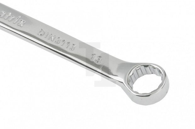 Ключ комбинированный, 13 мм, CrV, полированный хром Matrix 15157