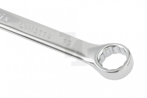 Ключ комбинированный, 17 мм, CrV, полированный хром Matrix 15161