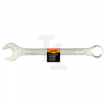 Ключ комбинированный, 27 мм, хромированный Sparta 150555