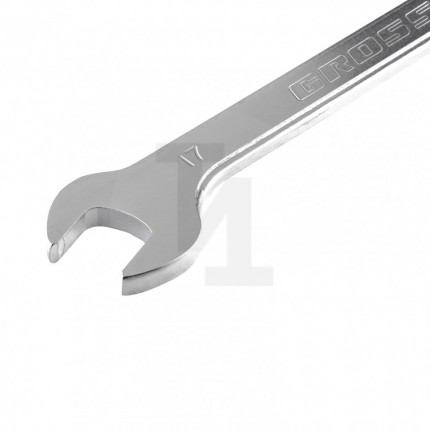 Ключ комбинированный трещоточный, 17 мм, количество зубьев 100 Gross 14855