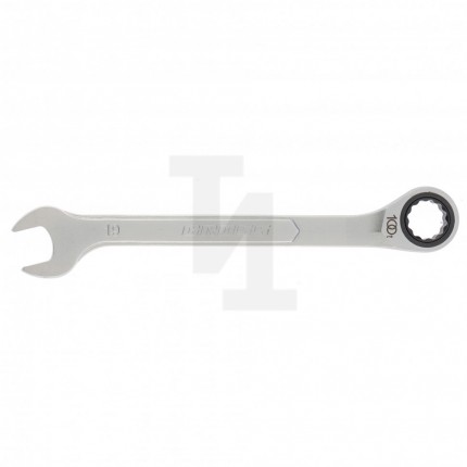 Ключ комбинированный трещоточный, 19 мм, количество зубьев 100 Gross 14857
