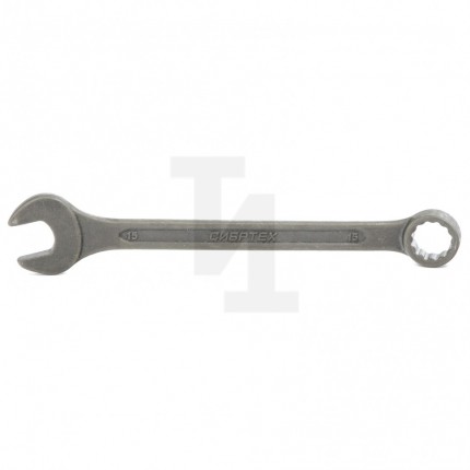 Ключ комбинированый, 15 мм, CrV, фосфатированный, ГОСТ 16983 Сибртех 14910