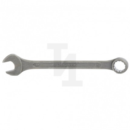 Ключ комбинированый, 17 мм, CrV, фосфатированный, ГОСТ 16983 Сибртех 14911