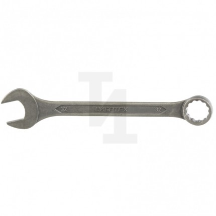 Ключ комбинированый, 32 мм, CrV, фосфатированный, ГОСТ 16983, Сибртех 14917