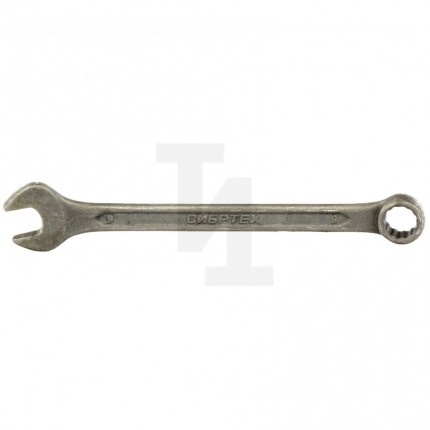 Ключ комбинированый, 9 мм, CrV, фосфатированный, ГОСТ 16983 Сибртех 14904