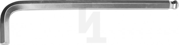 Ключ KRAFTOOL "INDUSTRIE" имбусовый, длинный c шариком, Cr-Mo, хромосатинированное покрытие, HEX 19 27437-19