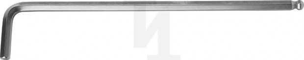 Ключ KRAFTOOL "INDUSTRIE" имбусовый, длинный c шариком, Cr-Mo, хромосатинированное покрытие, HEX 6 27437-6