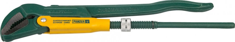 Ключ KRAFTOOL трубный, рычажный, тип "PANZER-V", изогнутые губки, цельнокованный, Cr-V сталь, 2"/580мм