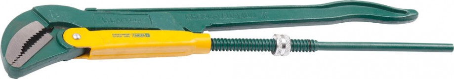 Ключ KRAFTOOL трубный, рычажный, тип "PANZER-V", изогнутые губки, цельнокованный, Cr-V сталь, 3"/670мм