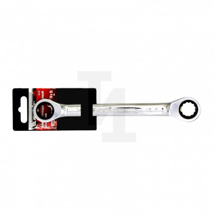 Ключ накидной трещоточный, 14 х 15 мм, CrV, зеркальный хром Matrix Professional 14504