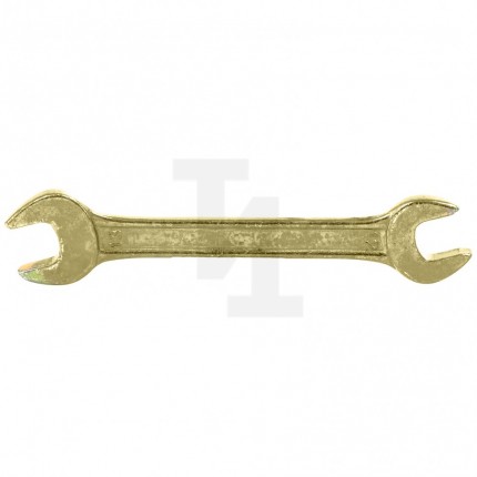 Ключ рожковый, 12 х 13 мм, желтый цинк, Сибртех 14305