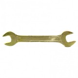 Ключ рожковый, 13 х 14 мм, желтый цинк, Сибртех