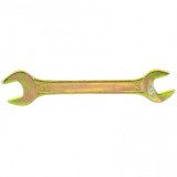 Ключ рожковый, 14 х 15 мм, желтый цинк, Сибртех