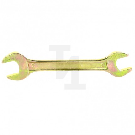 Ключ рожковый, 20 х 22 мм, желтый цинк Сибртех 14312