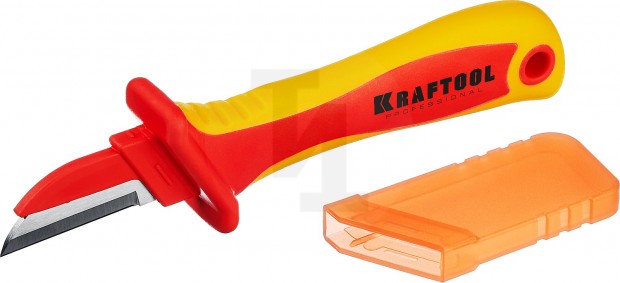 KN-1 нож электрика диэлектрический, прямой, KRAFTOOL 45401
