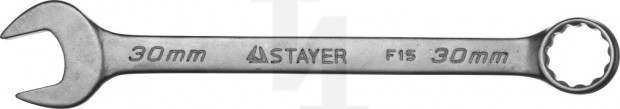 Комбинированный гаечный ключ 30 мм, STAYER 27081-30