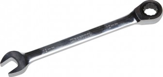 Комбинированный гаечный ключ трещоточный 12 мм, KRAFTOOL