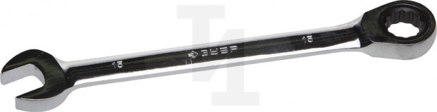 Комбинированный гаечный ключ трещоточный 15 мм, ЗУБР 27074-15